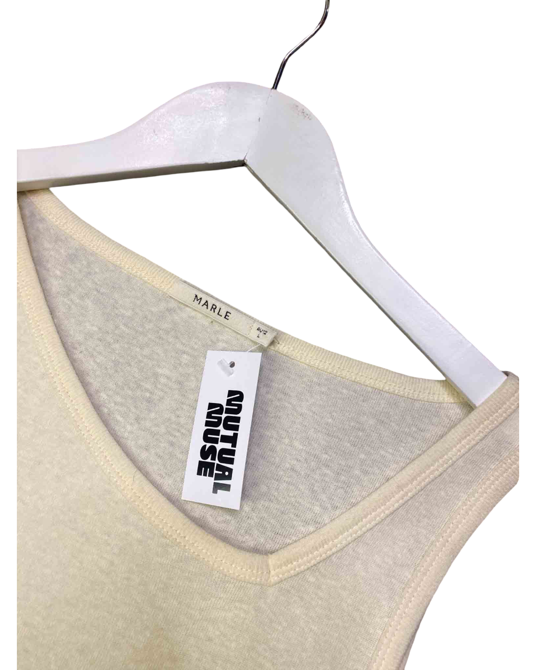 Size L | Marle Cream Knit Phoebe Tank Top
