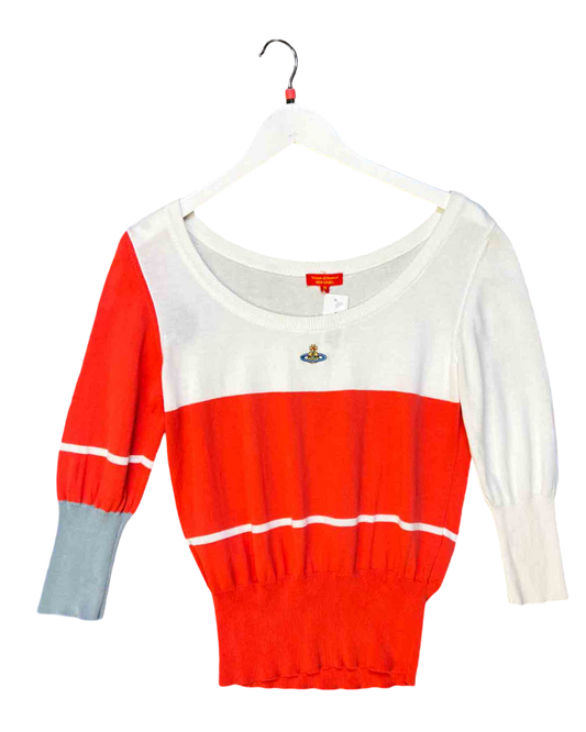 Size M | Vivienne Westwood Red Label Colour Block Knitted Top