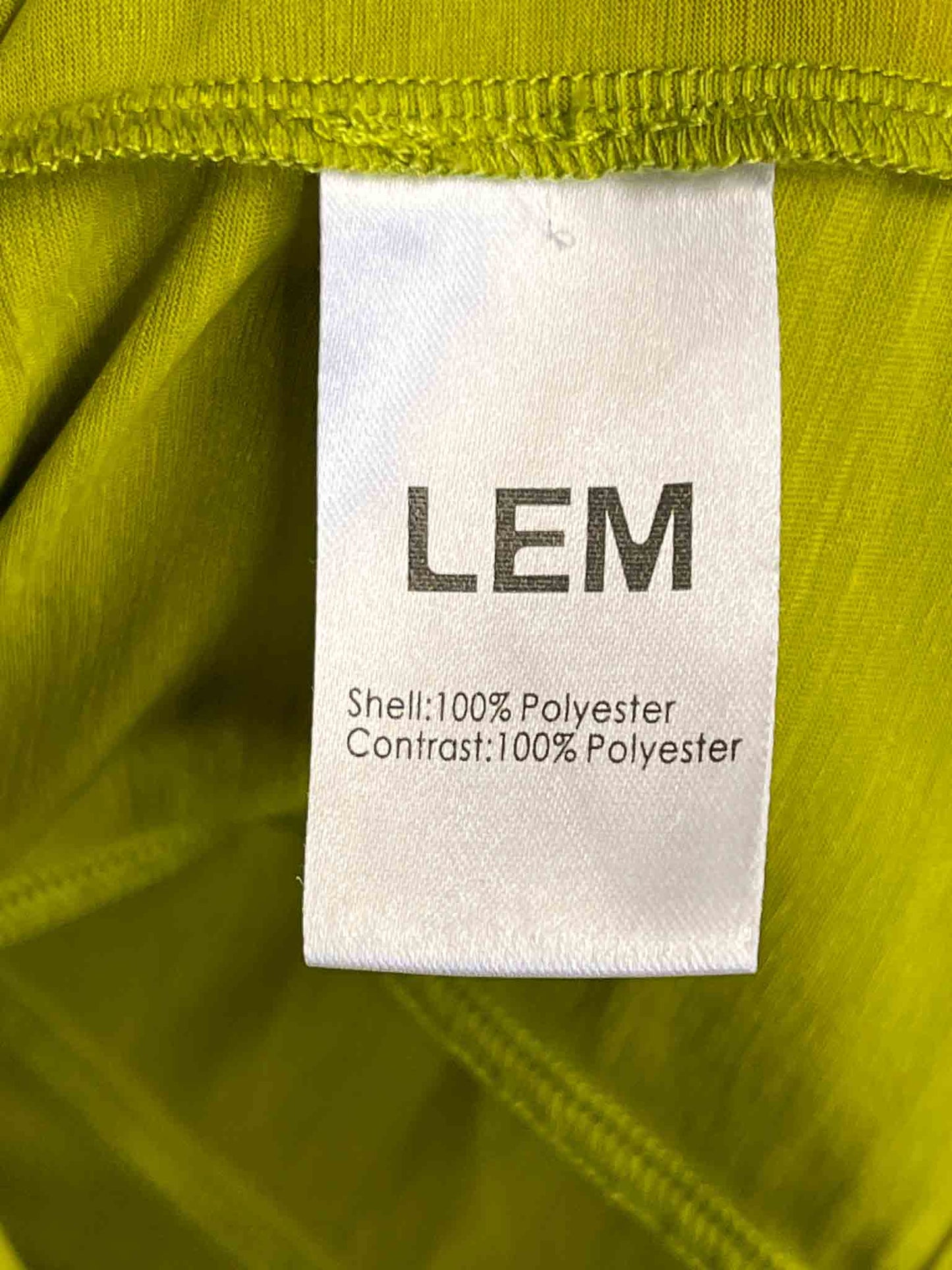 Size 10 (M) | LEM Chartreuse Sleeveless Ruffle Top