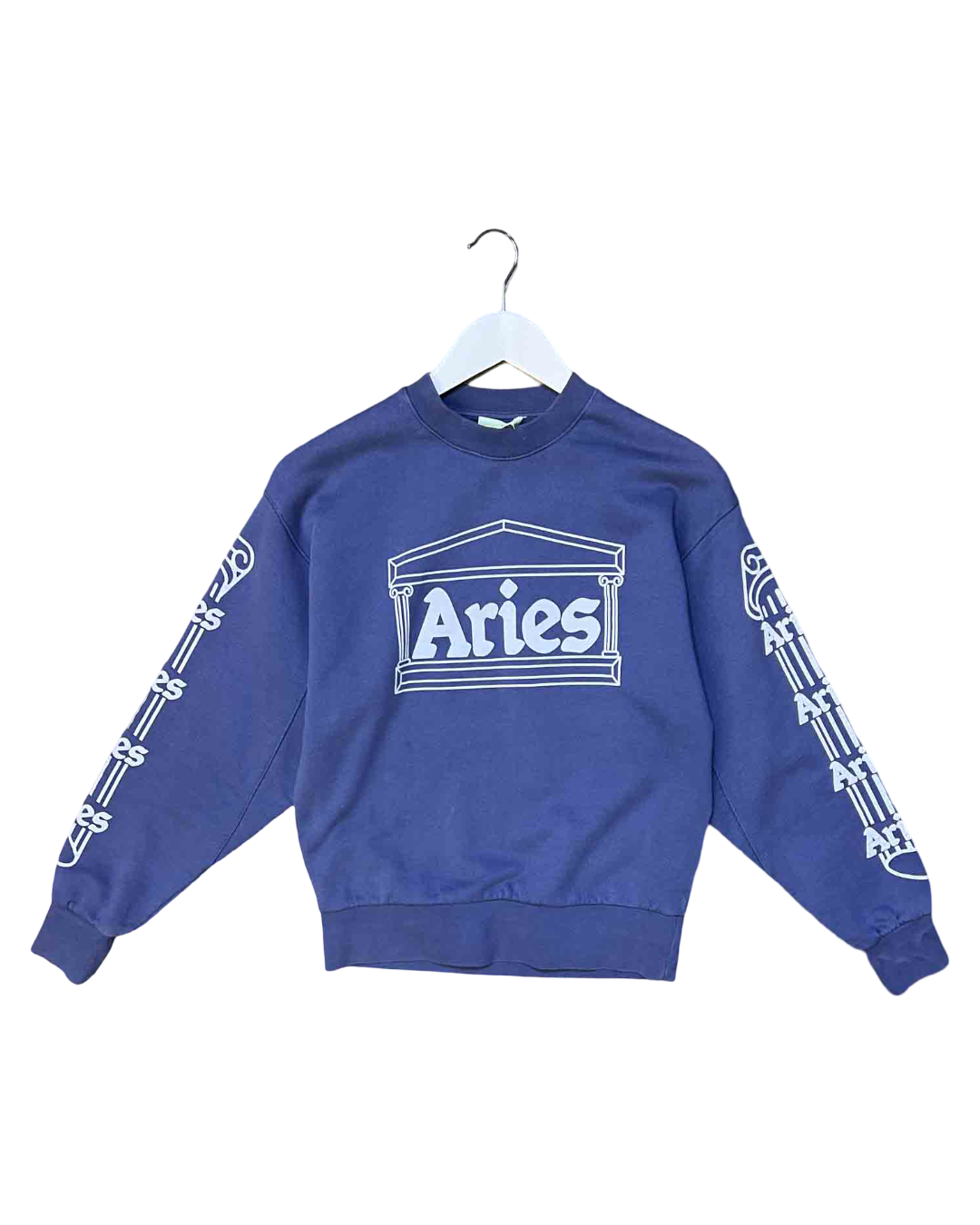 Size S | Aries Cotton Aged Ancient Column Jumper