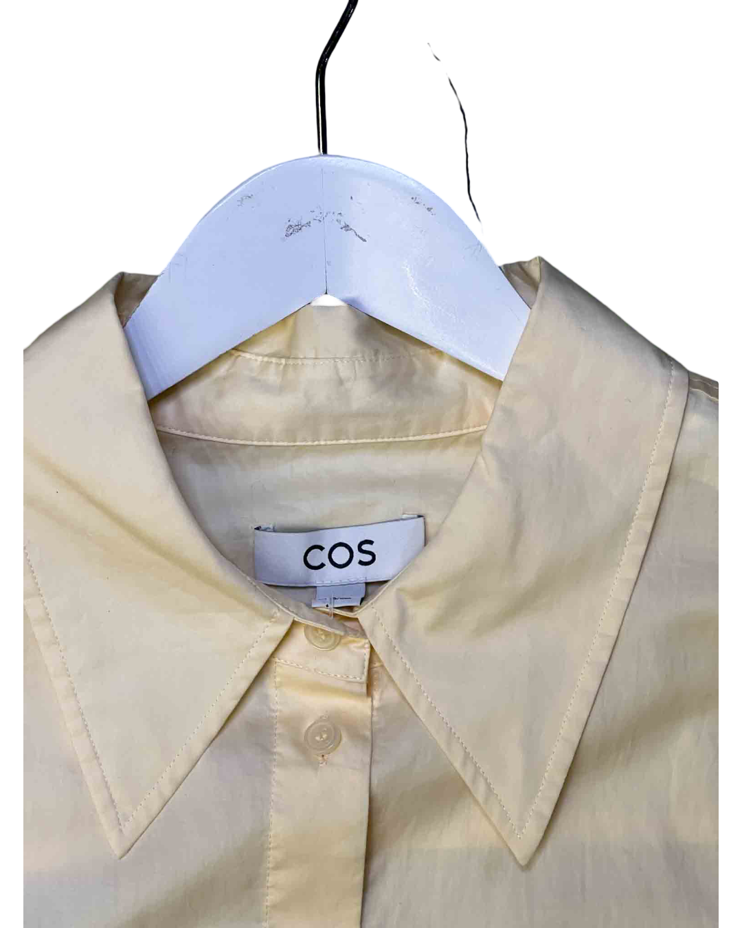 Size XXL | COS Yellow Cotton Short-Sleeve Shirt
