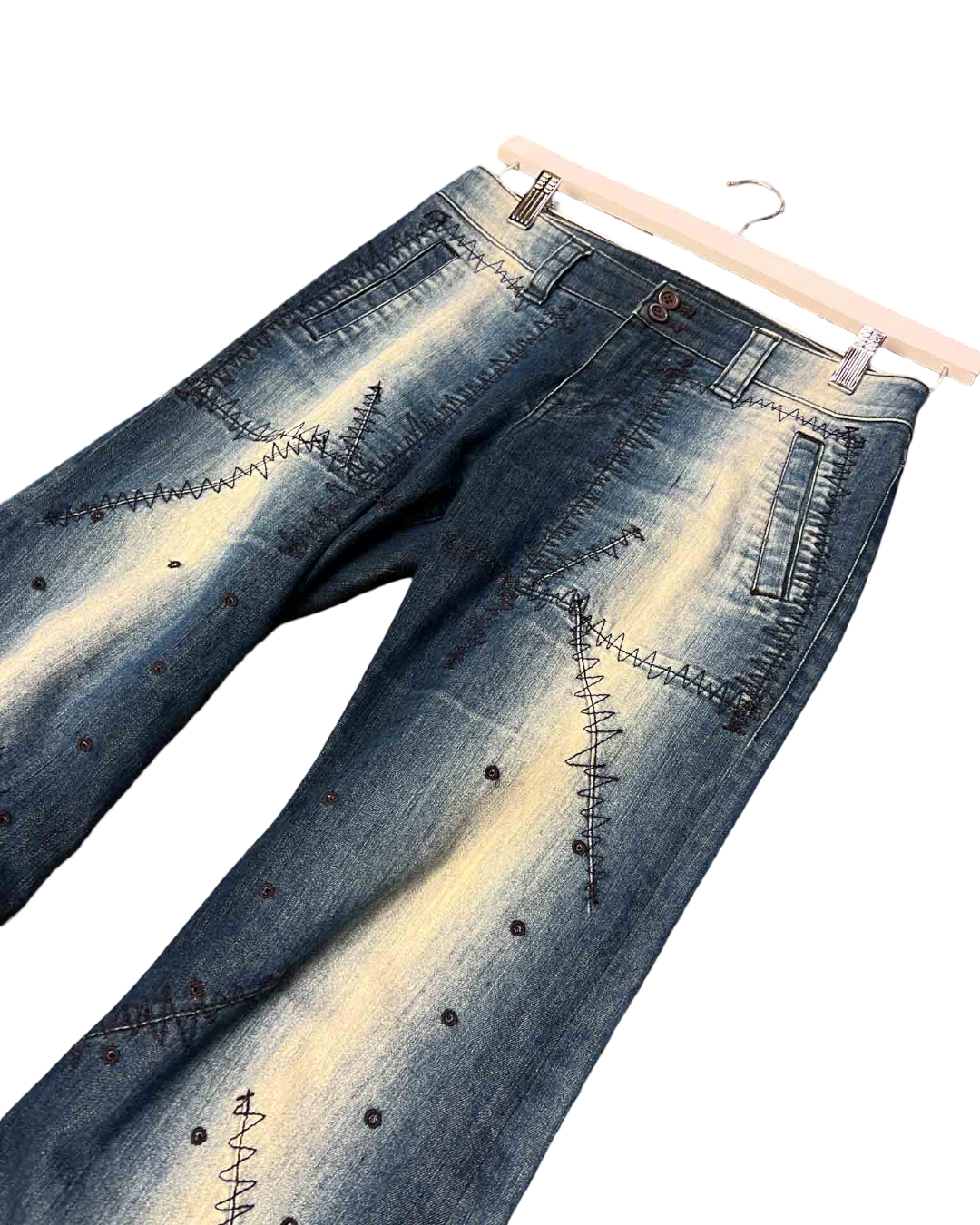 Size 6 | Heart Haat Issey Miyake Zig Zag Jeans