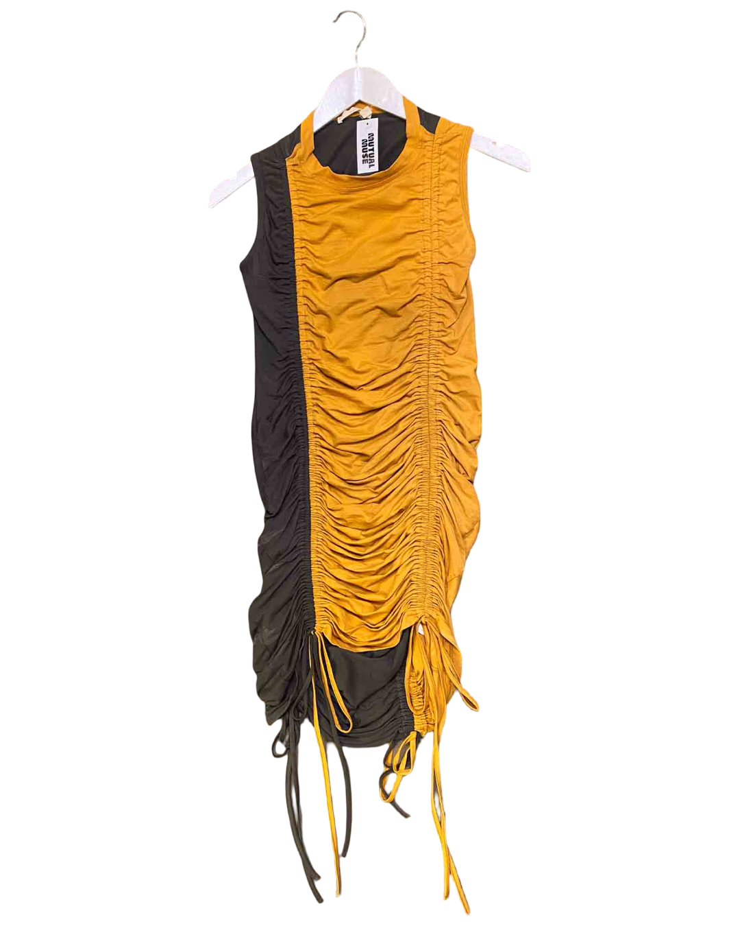 Size S | (Di)Vision Ruched Colour Block Dress