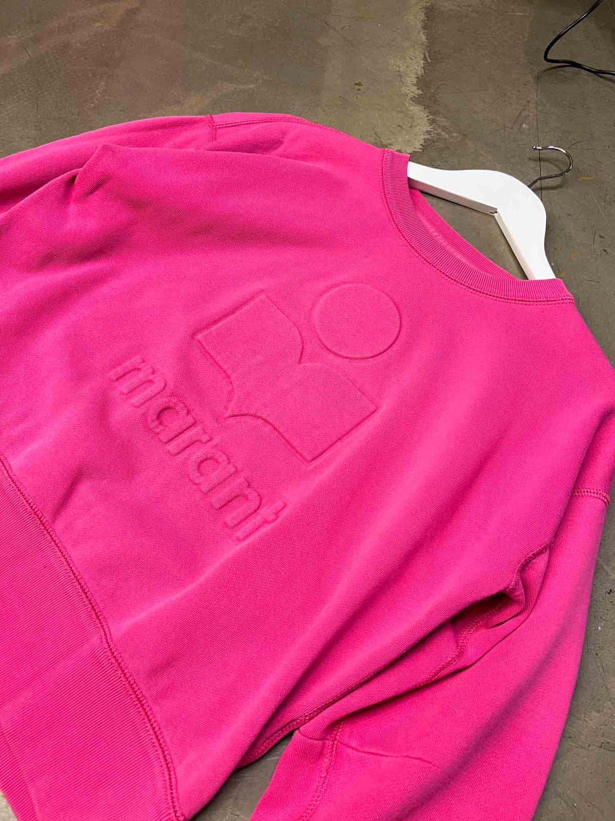 Size 36 (S) | Isabel Marant Étoile Hot Pink Logo Jumper