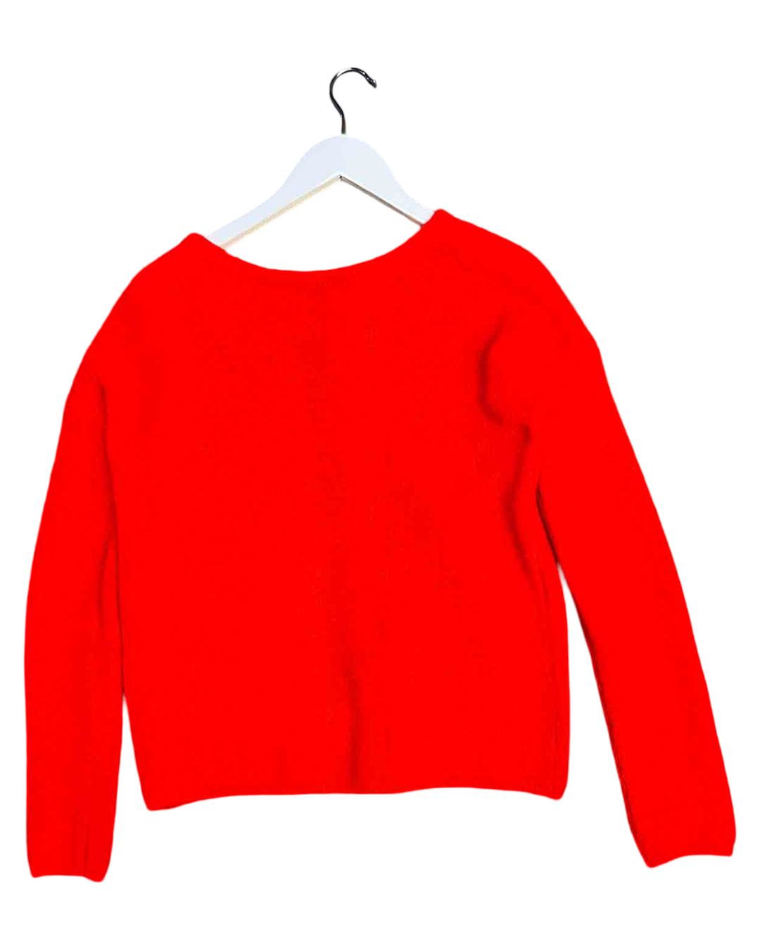 Size M | Sézane Red Mohair Blend Knitted Cardigan