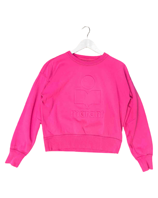 Size 36 (S) | Isabel Marant Étoile Hot Pink Logo Jumper