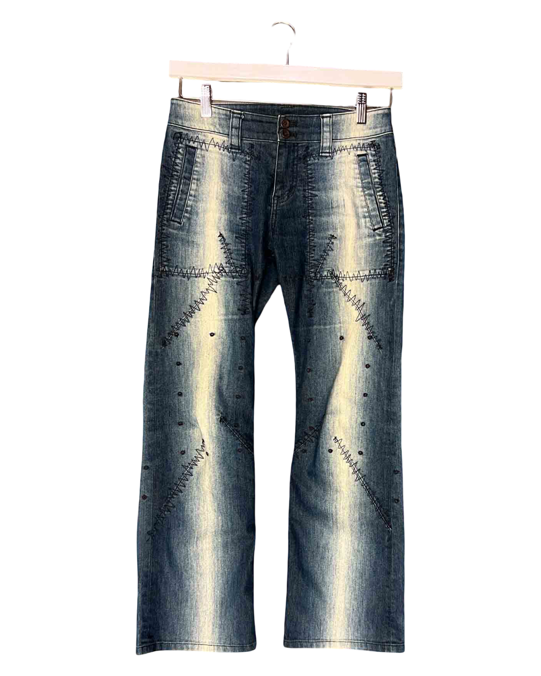 Size 6 | Heart Haat Issey Miyake Zig Zag Jeans