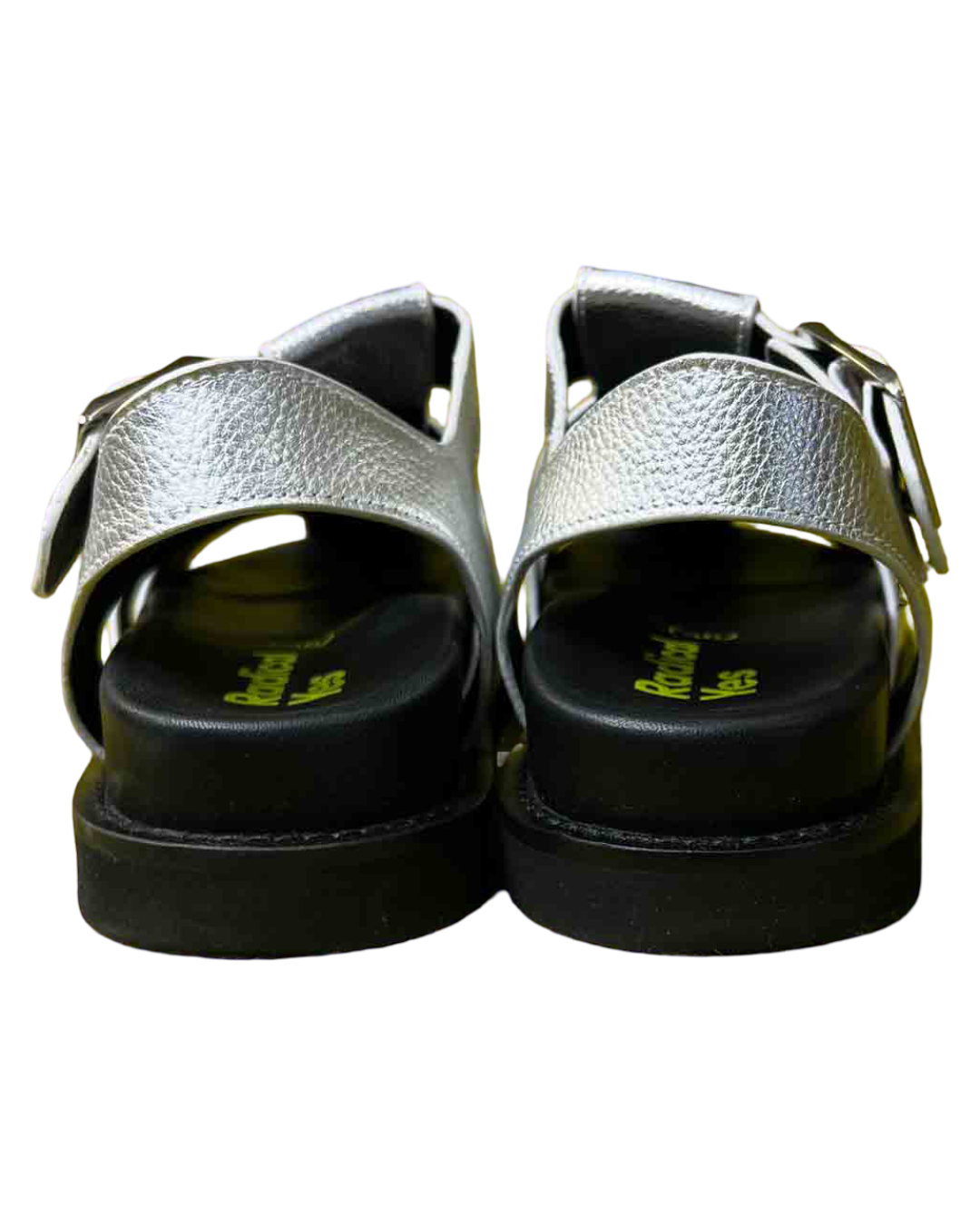 Size 36 | Radical Yes Silver Leather Arkestra 2.0 Fisherman Sandal