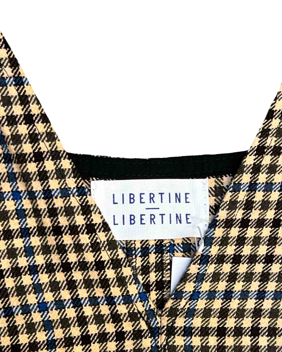 Size S | Libertine Libertine Checkered Sleeveless Wide-Leg Jumpsuit