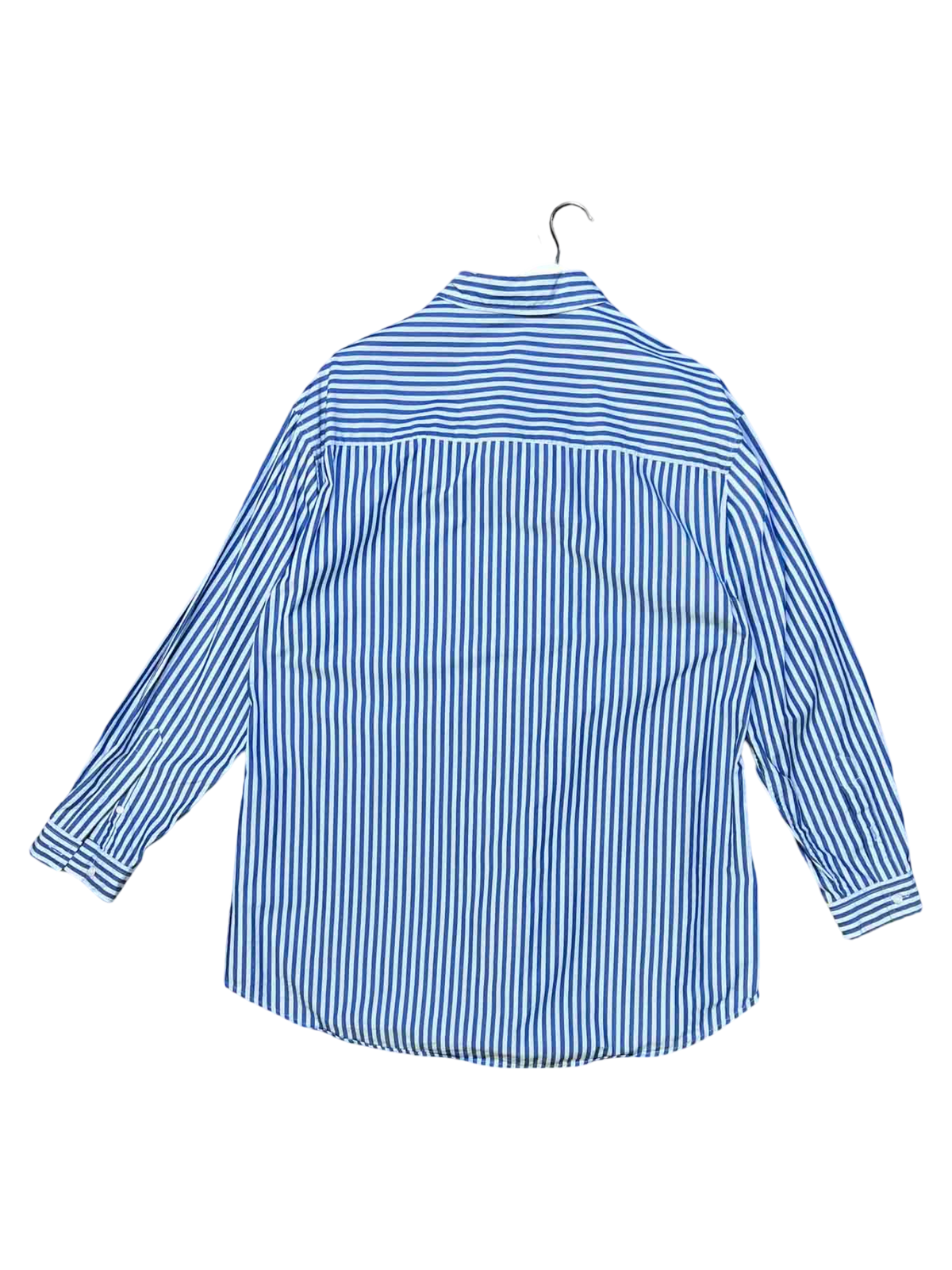 Size M/L | Blanca Blue Striped Poplin Shirt
