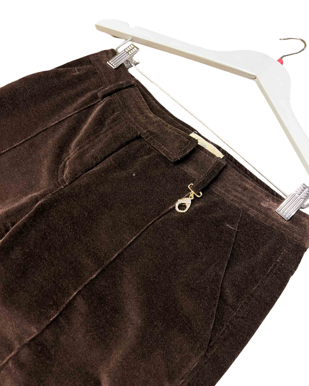 Size 8 (S) | Blumarine Chocolate Velvet Chino Pants
