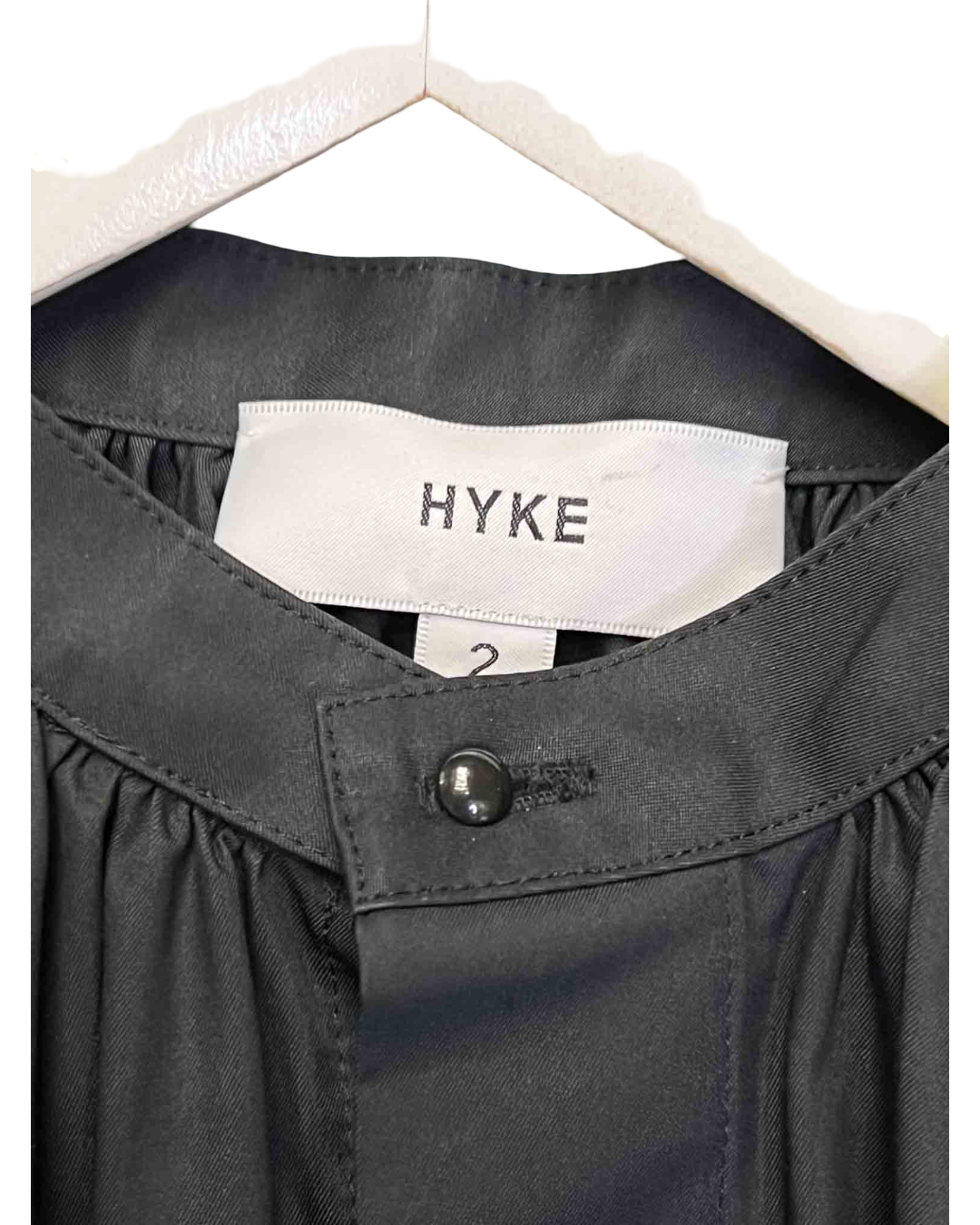 Size 2 (M) | Hyke Cotton Blend Shirt Midi Dress