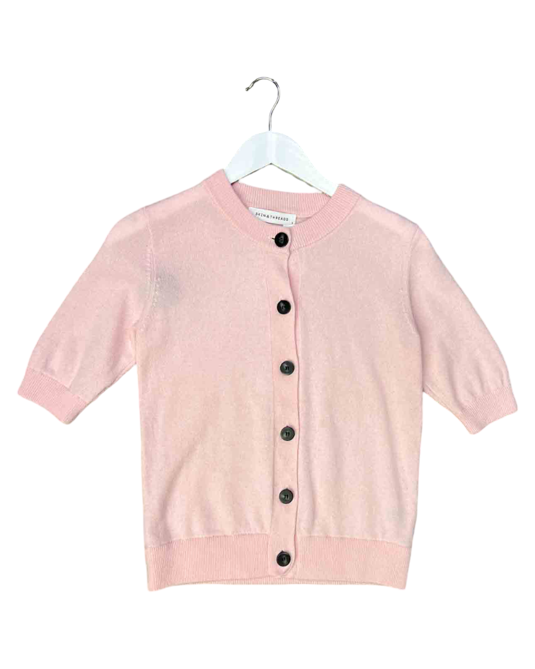 Size 6 (XS) | Skin and Threads Baby Pink Cashmere Top