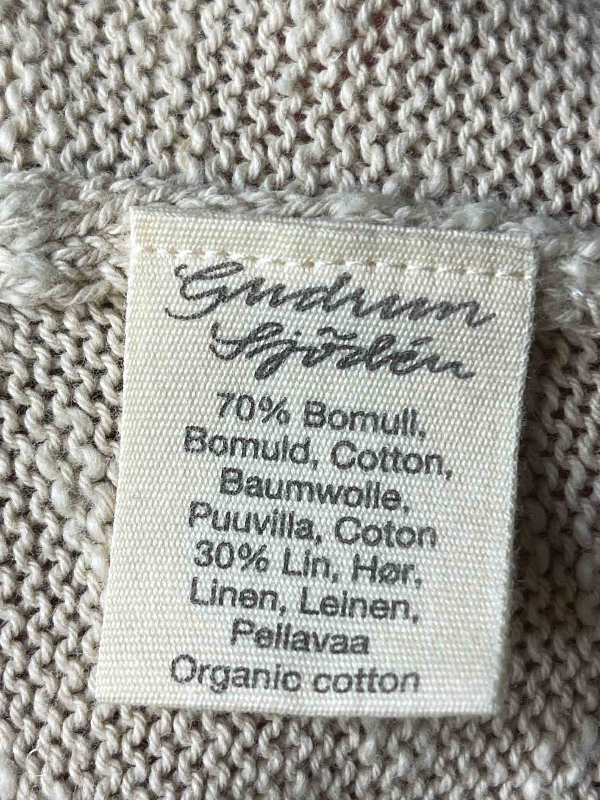 Size L/XL | Gudrun Sjoden Knitted Wrap Shawl Top