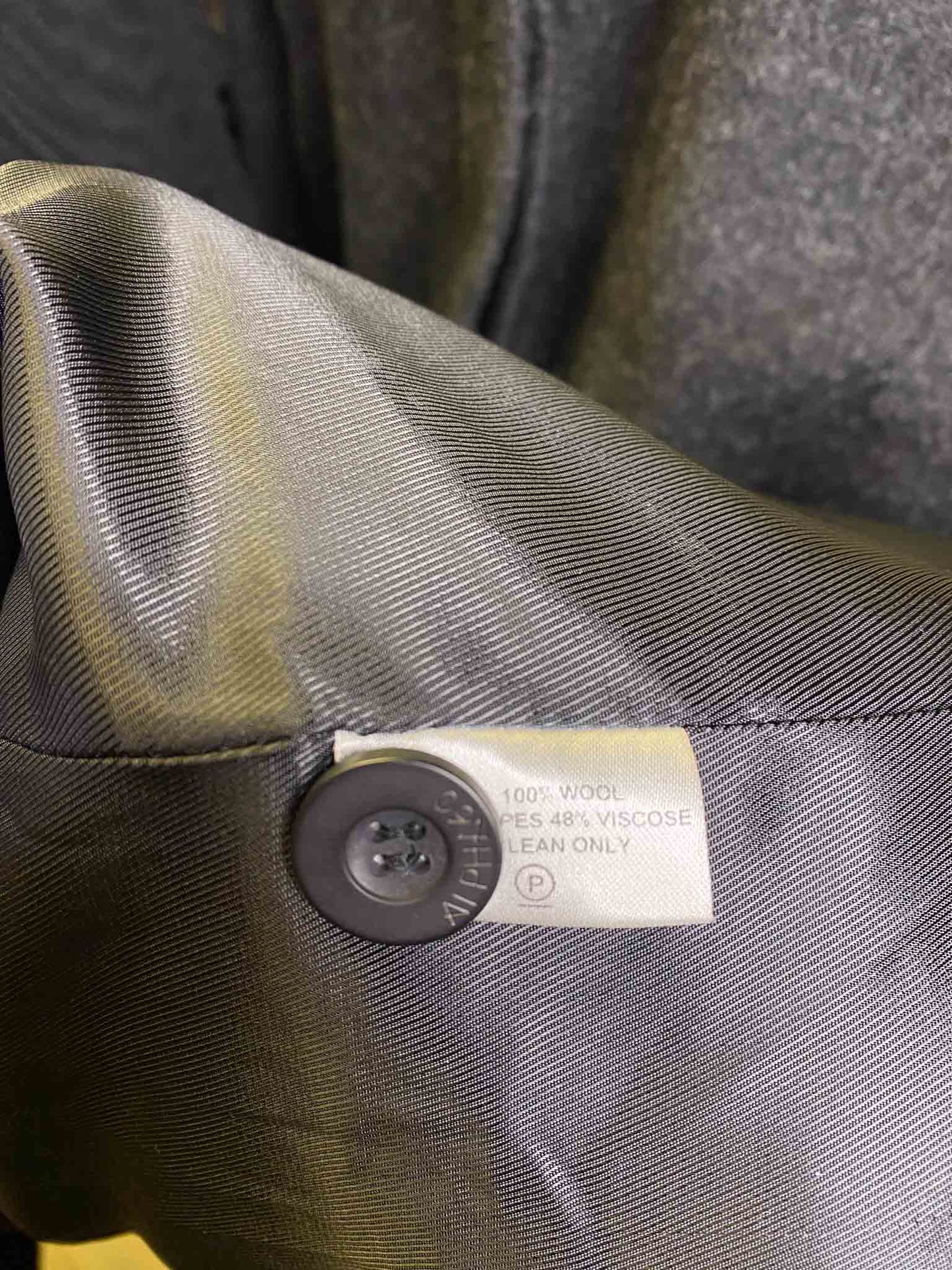 Size S | Alpha60 Charcoal Wool Duster Coat