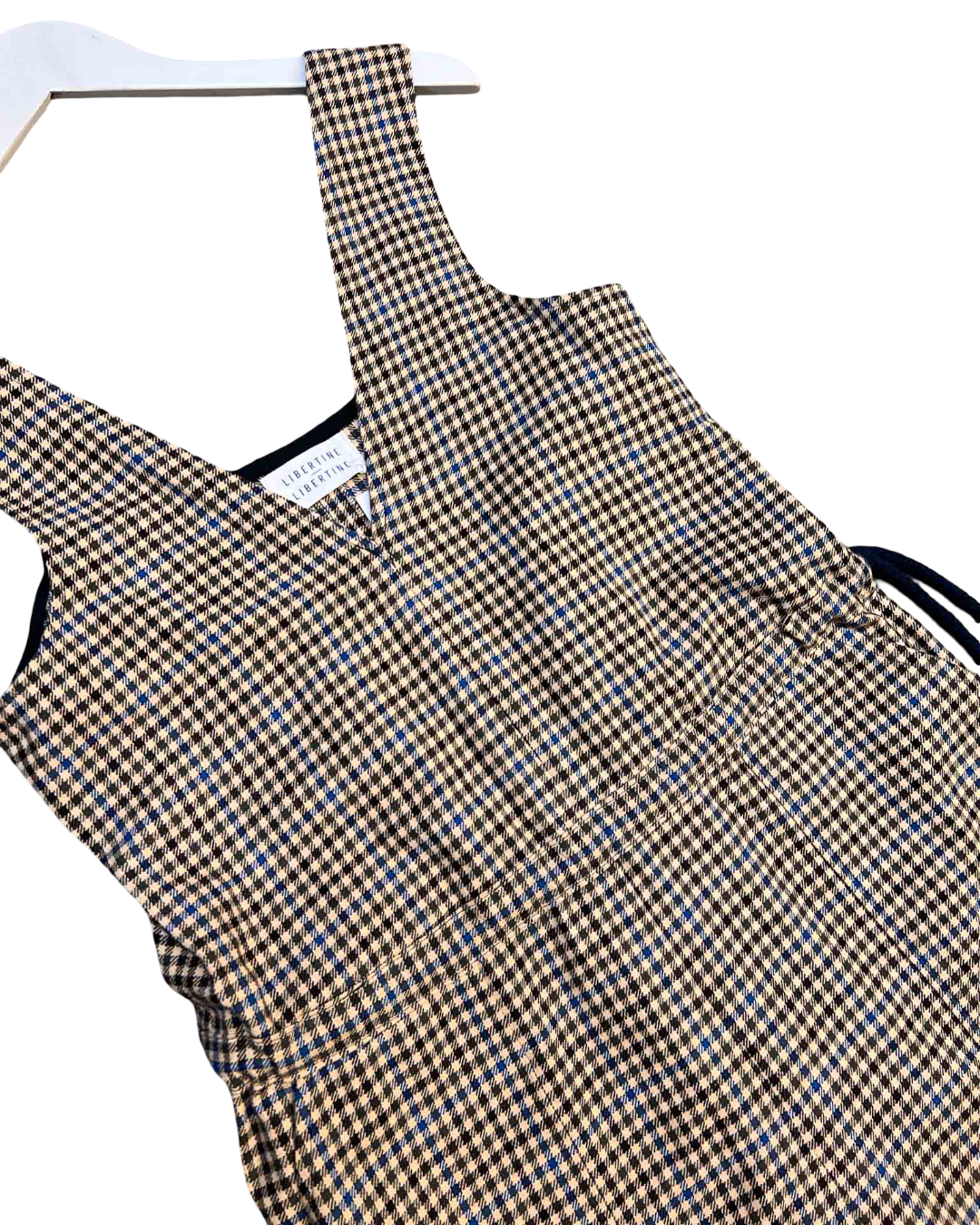 Size S | Libertine Libertine Checkered Sleeveless Wide-Leg Jumpsuit