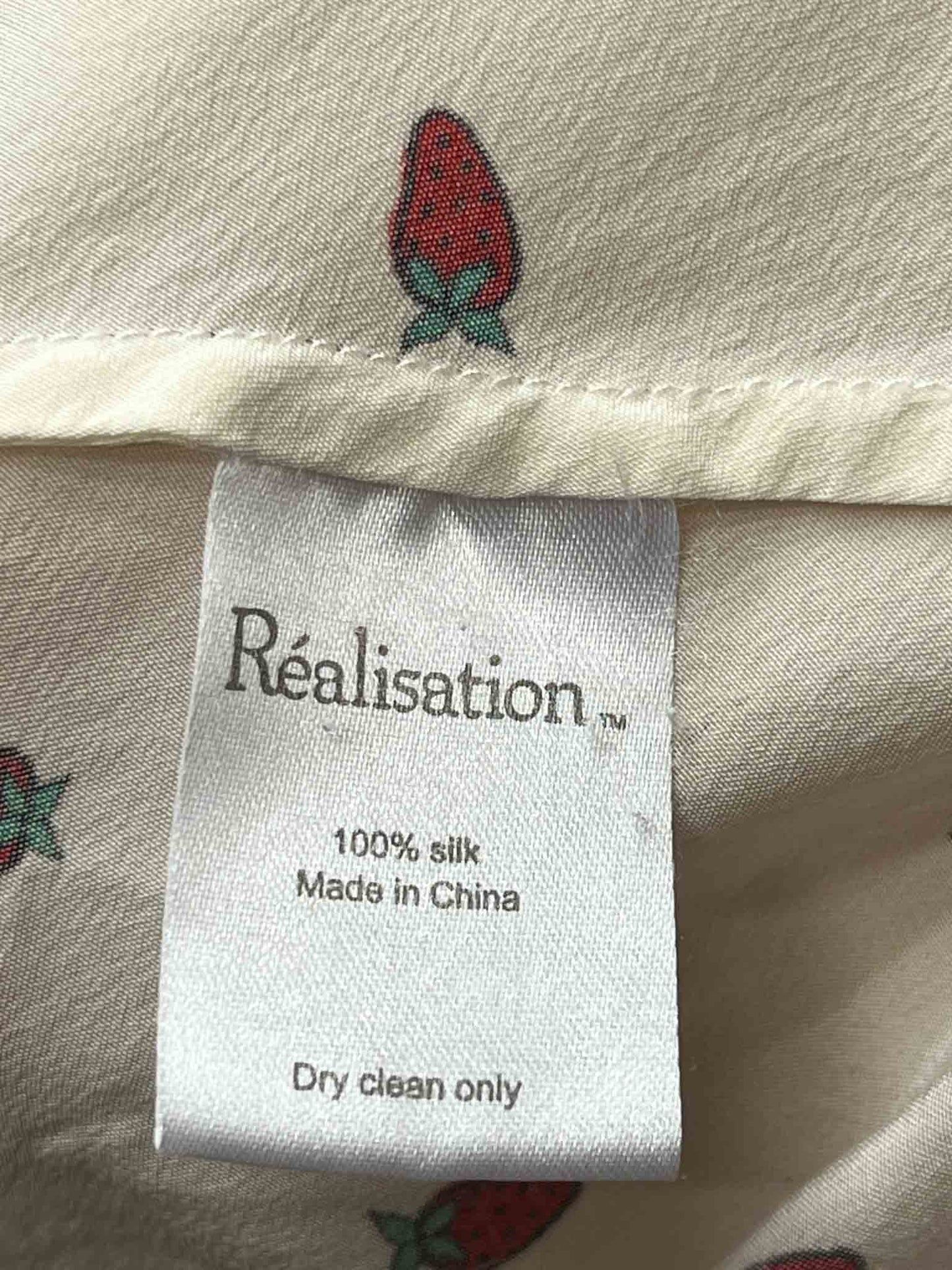 Size L | Realisation Strawberry Silk Maxi Dress