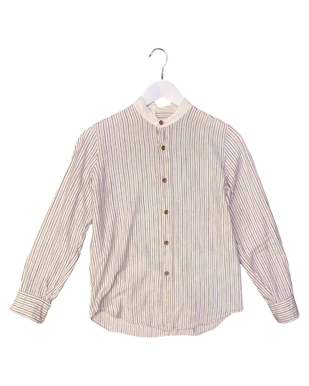 Size M | Salvatore Piccolo Blue and White Shirt