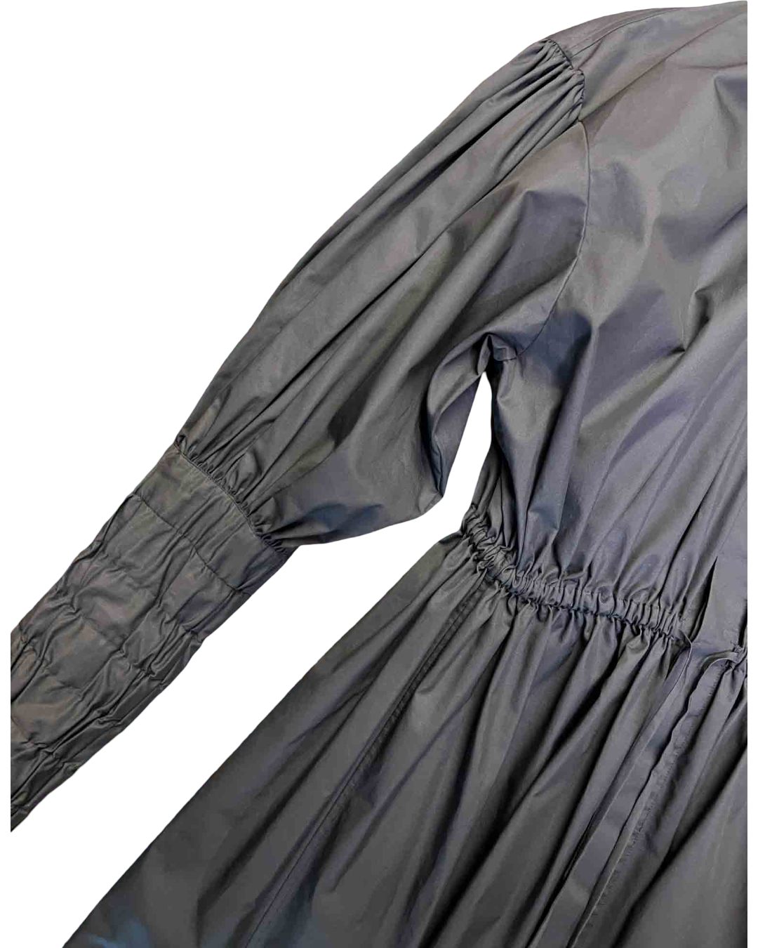 Size 2 (M) | Hyke Cotton Blend Shirt Midi Dress