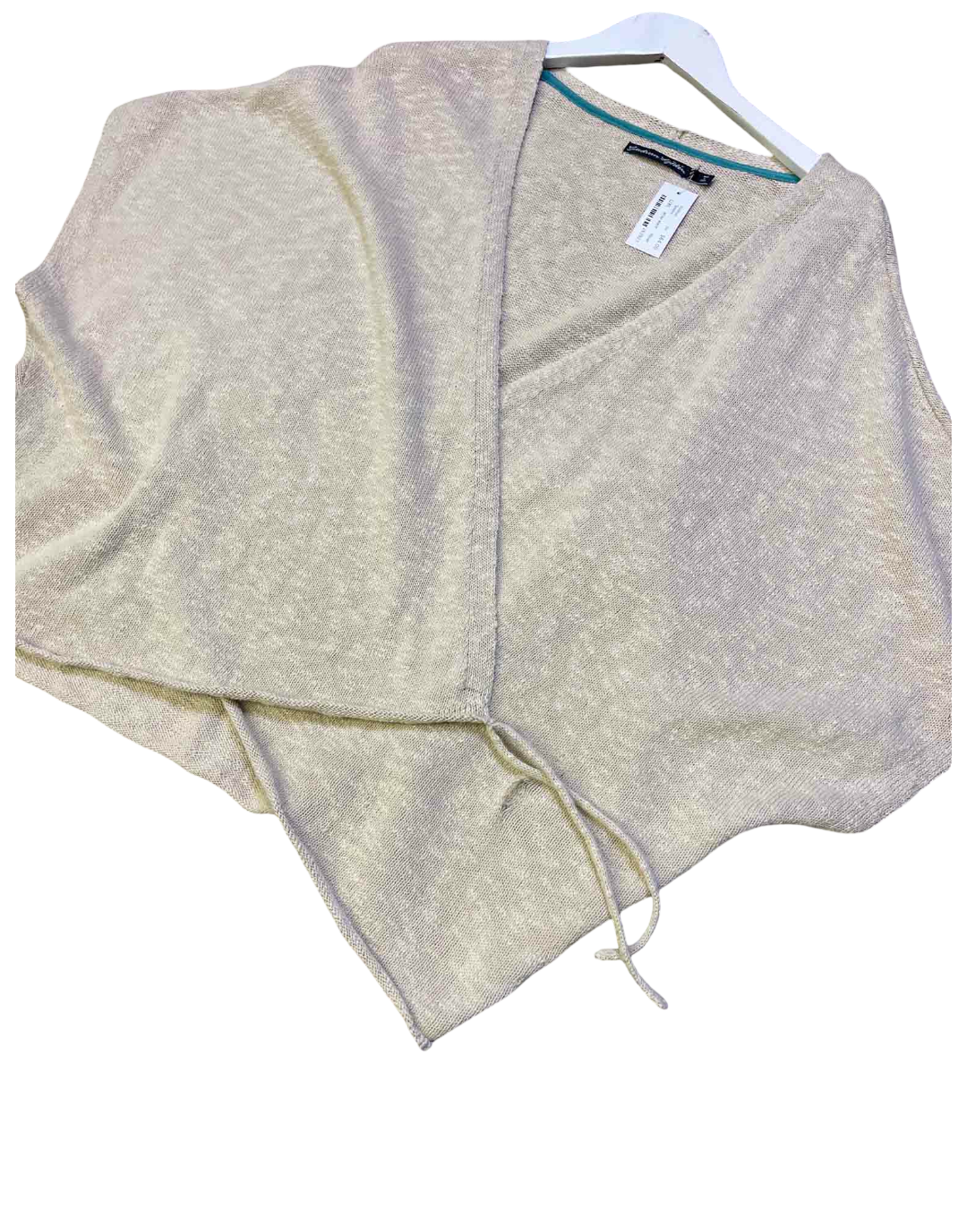 Size L/XL | Gudrun Sjoden Knitted Wrap Shawl Top