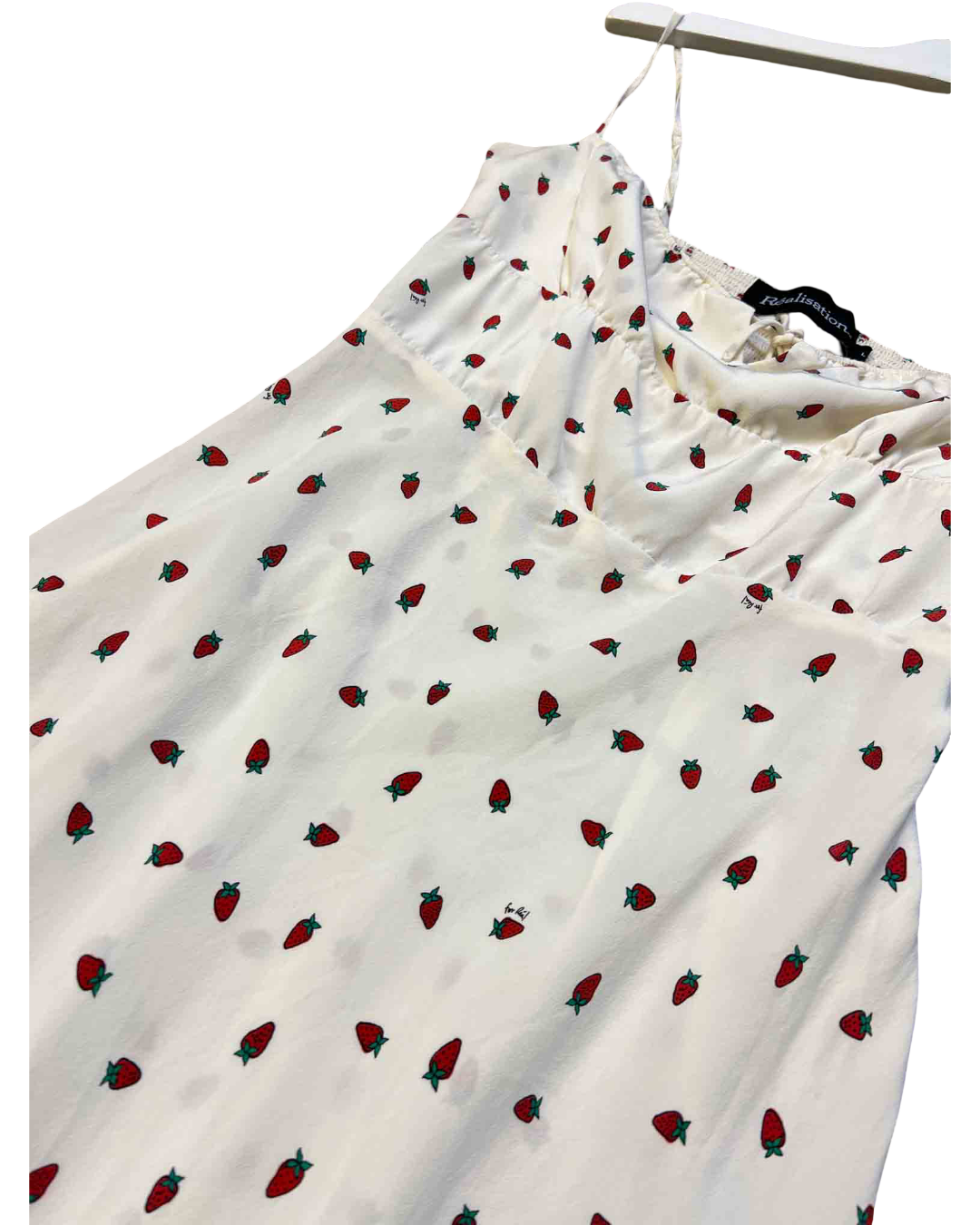 Size L | Realisation Strawberry Silk Maxi Dress