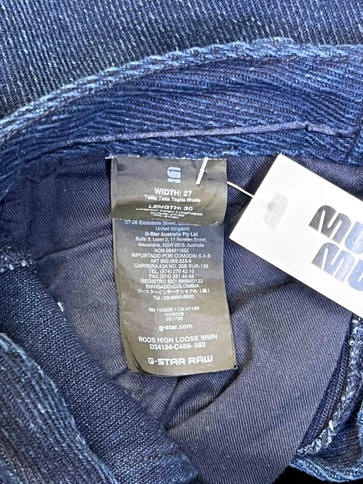Size 27 | G-Star Navy Cotton Ribbed Trousers