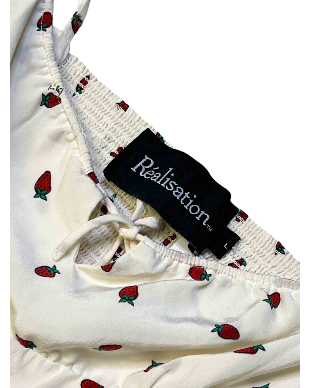 Size L | Realisation Strawberry Silk Maxi Dress