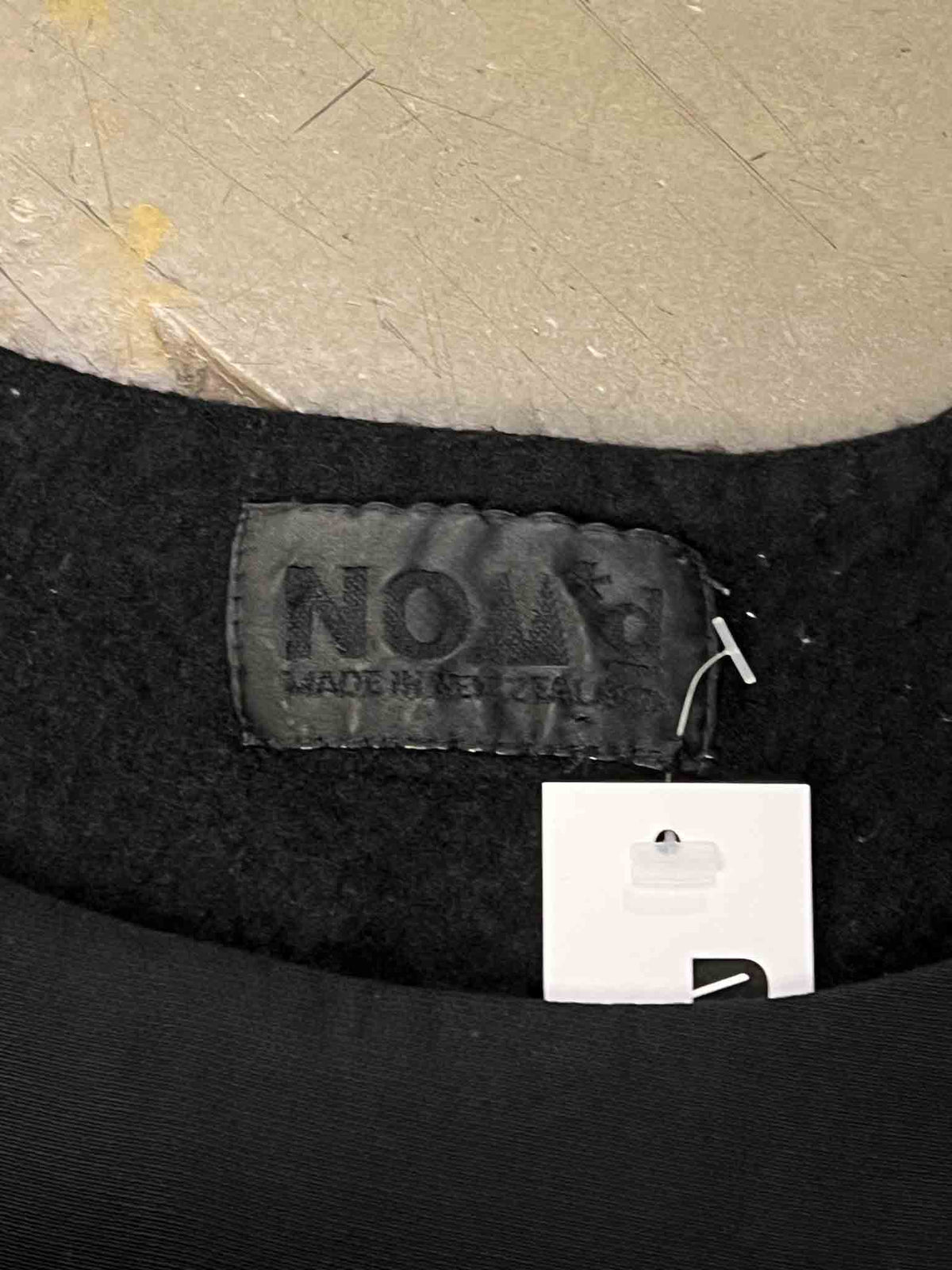 Size M | Nom*D Black Wool Pinafore Dress