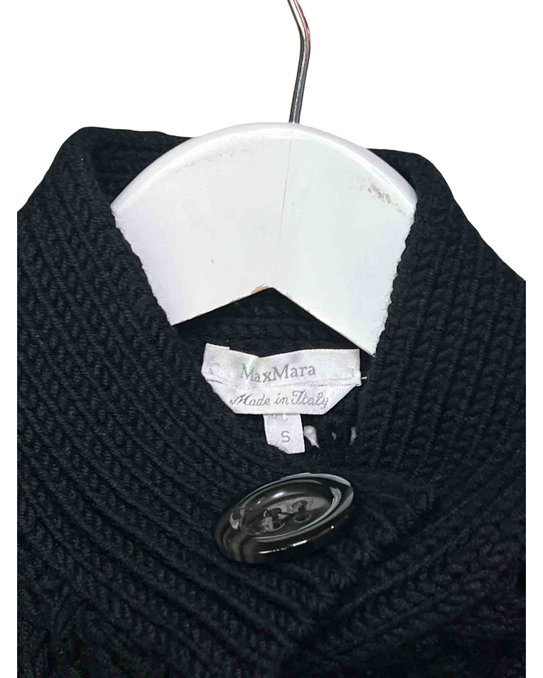 Size S | Max Mara Black Chunky Knit Jumper