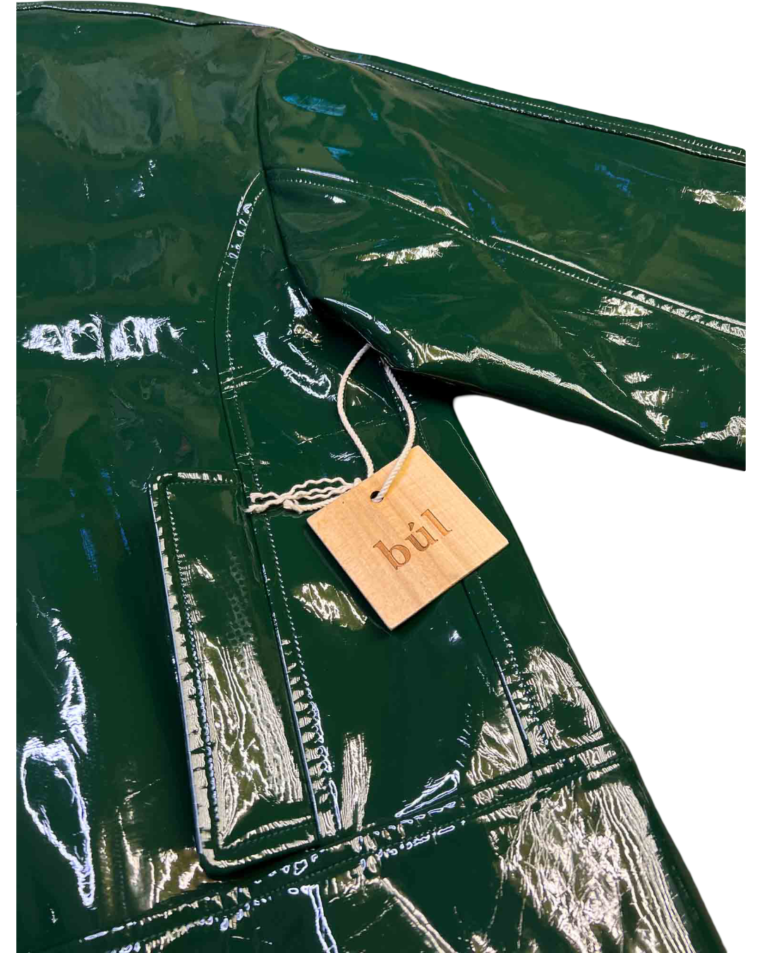 Size 8 (S) | Bul Green Patent Jacket
