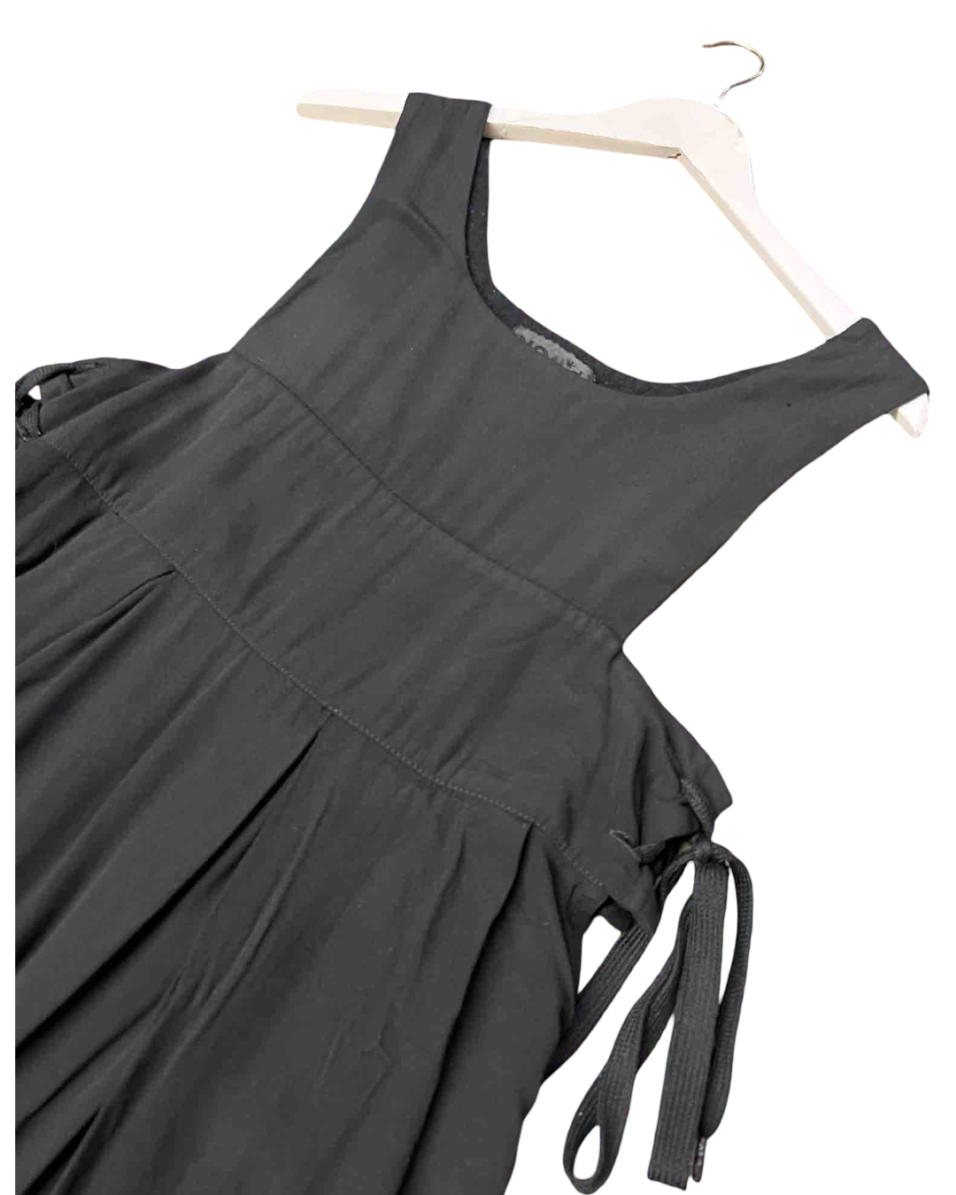 Size M | Nom*D Black Wool Pinafore Dress