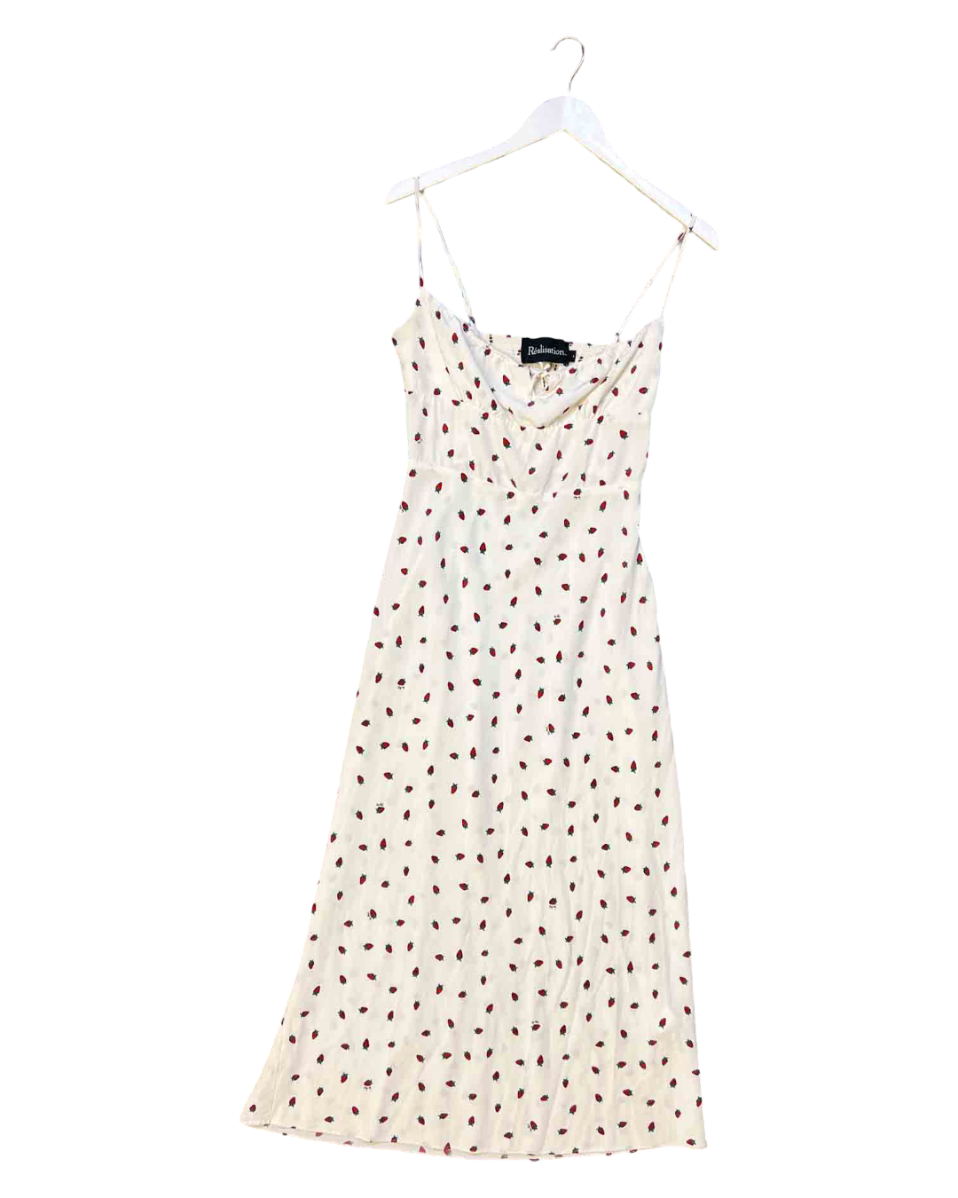 Size L | Realisation Strawberry Silk Maxi Dress