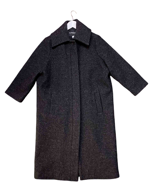 Size S | Alpha60 Charcoal Wool Duster Coat