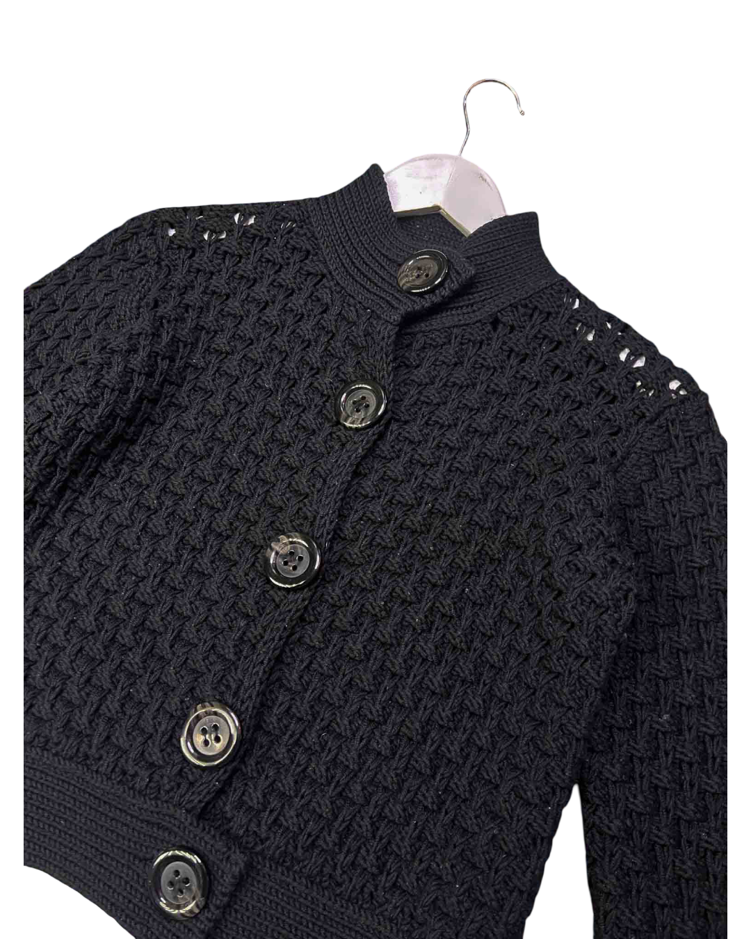 Size S | Max Mara Black Chunky Knit Jumper