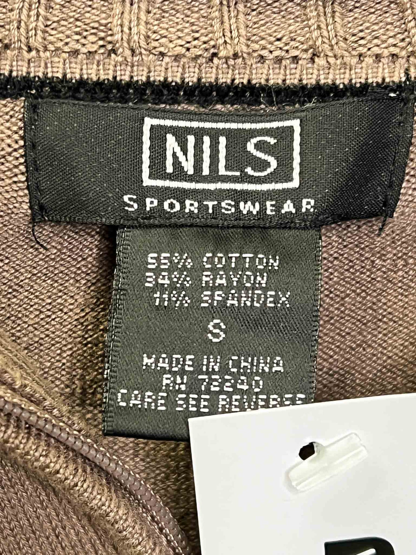 Size S | NILS Sportswear 1/4 Cotton Knitted Top