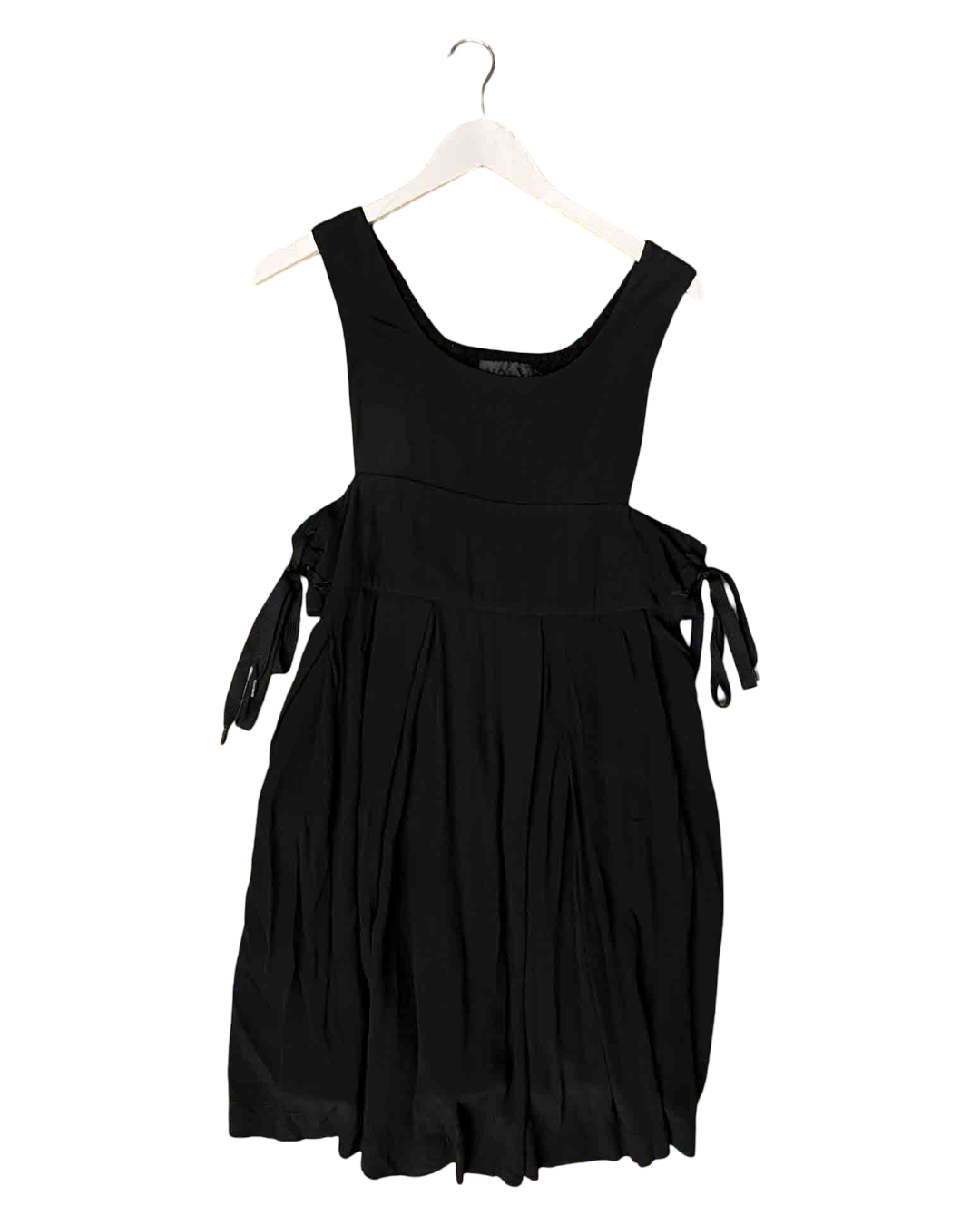 Size M | Nom*D Black Wool Pinafore Dress
