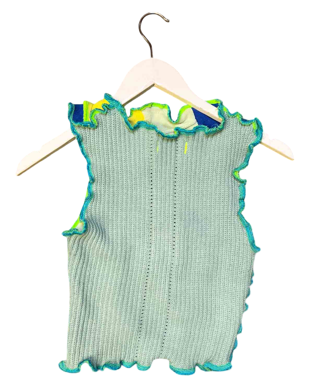 Size S | Rua Carlota Geometric Patchwork Knit Tank Top