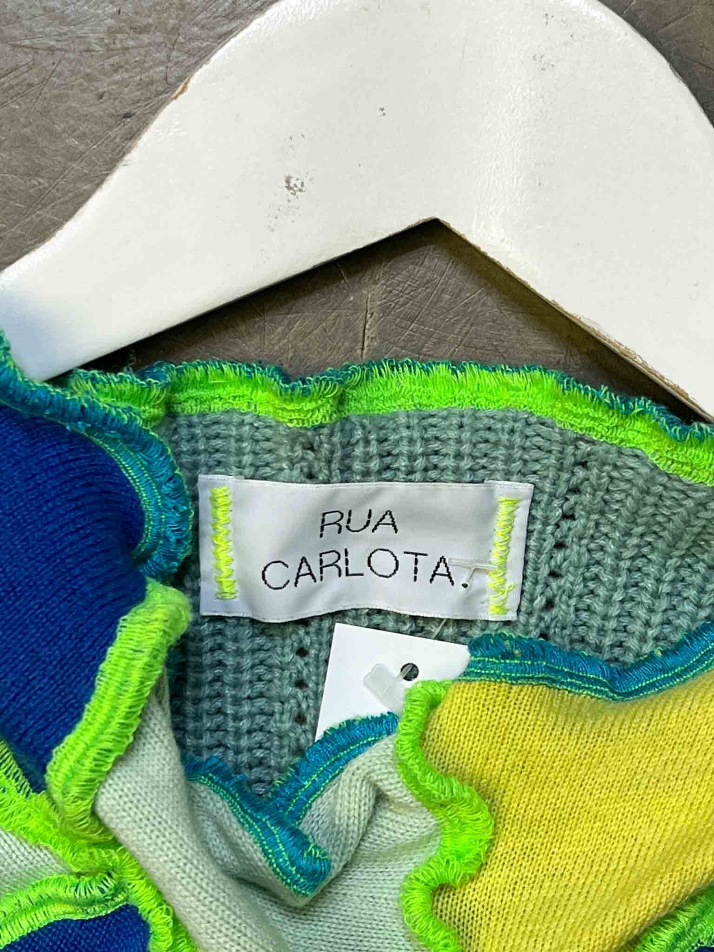 Size S | Rua Carlota Geometric Patchwork Knit Tank Top