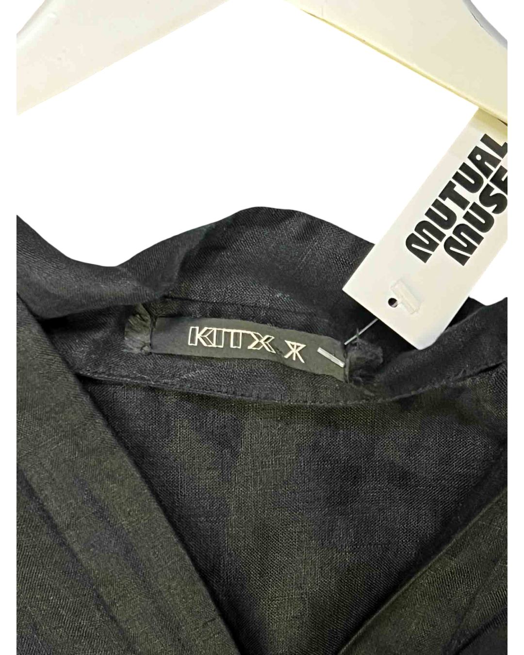 Size 10 | KitX Black Organic Linen Shirt