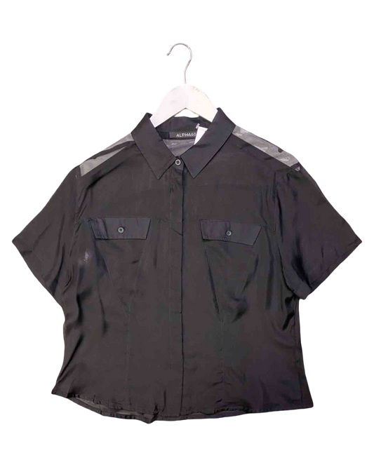 Size L | Alpha60 Sheer Silky Shirt