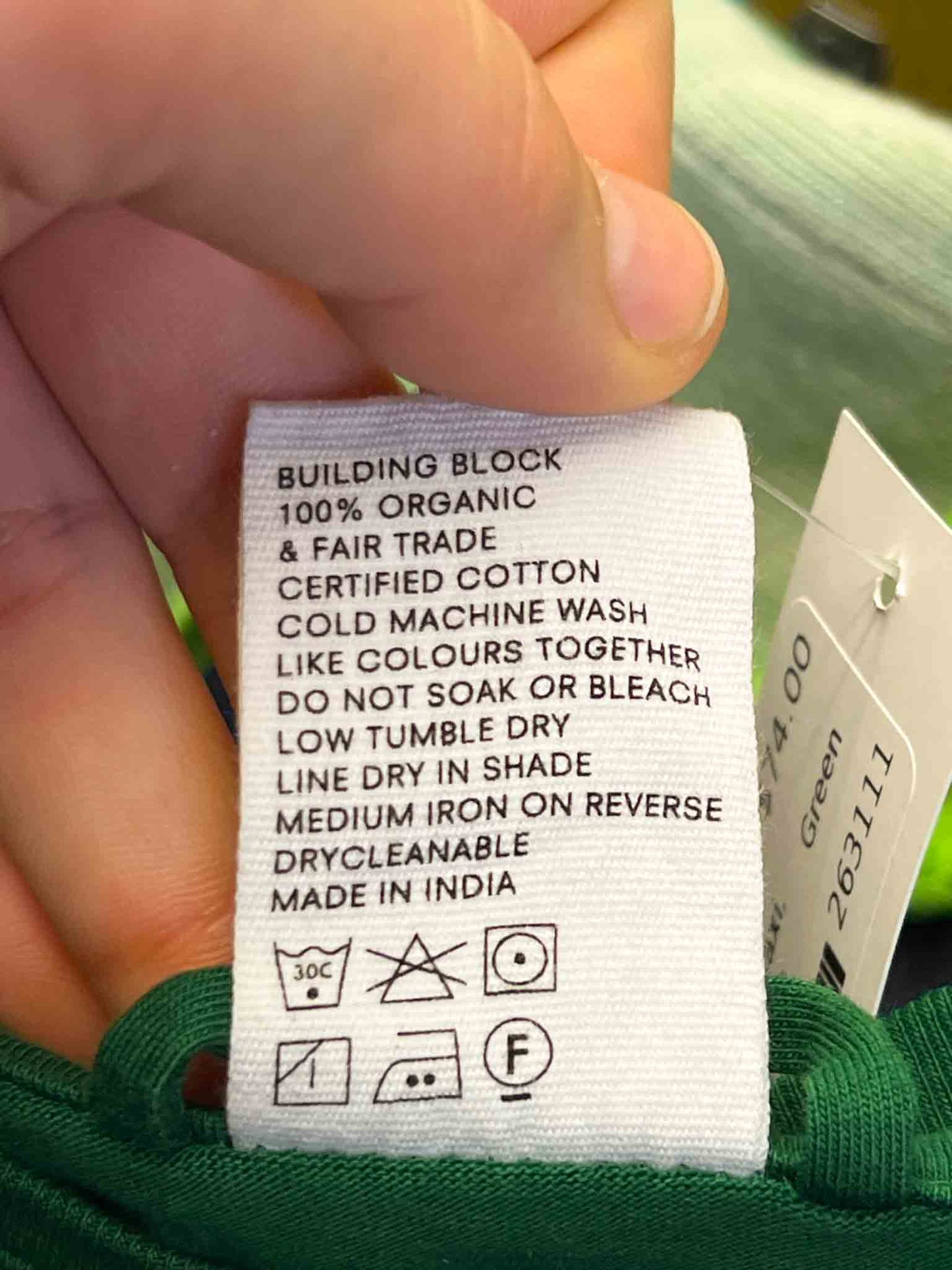 Size XXS | Kowtow Green Organic Cotton Midi Dress