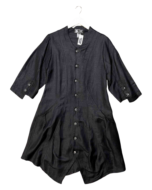 Size 1 (M) | Jude Black Tunic Midi Dress