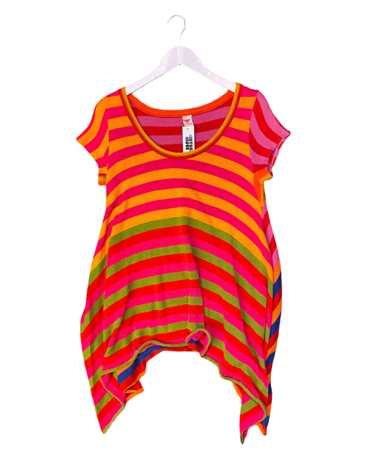 Size S | Fool Multi Stripe Knit Swing Top