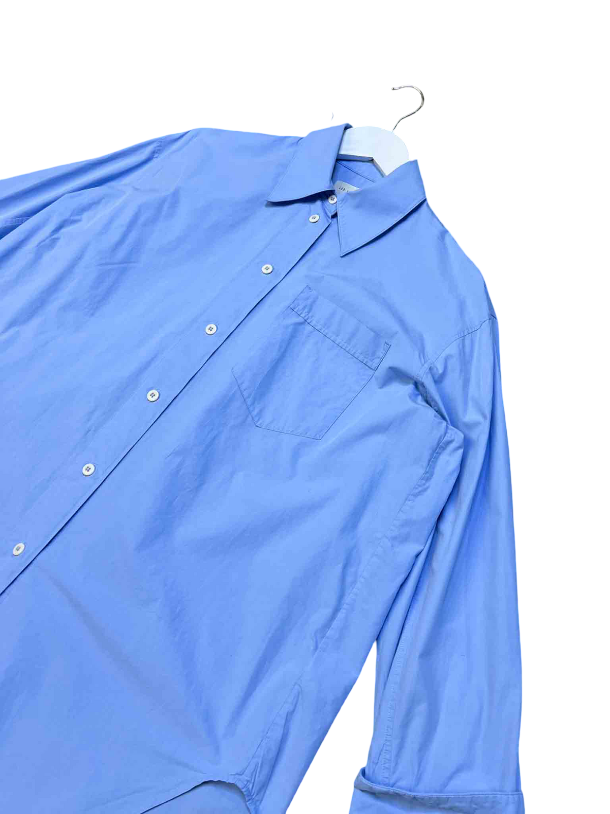 Size 1 (S) | Lee Mathews Blue Cotton Poplin Oversized Shirt