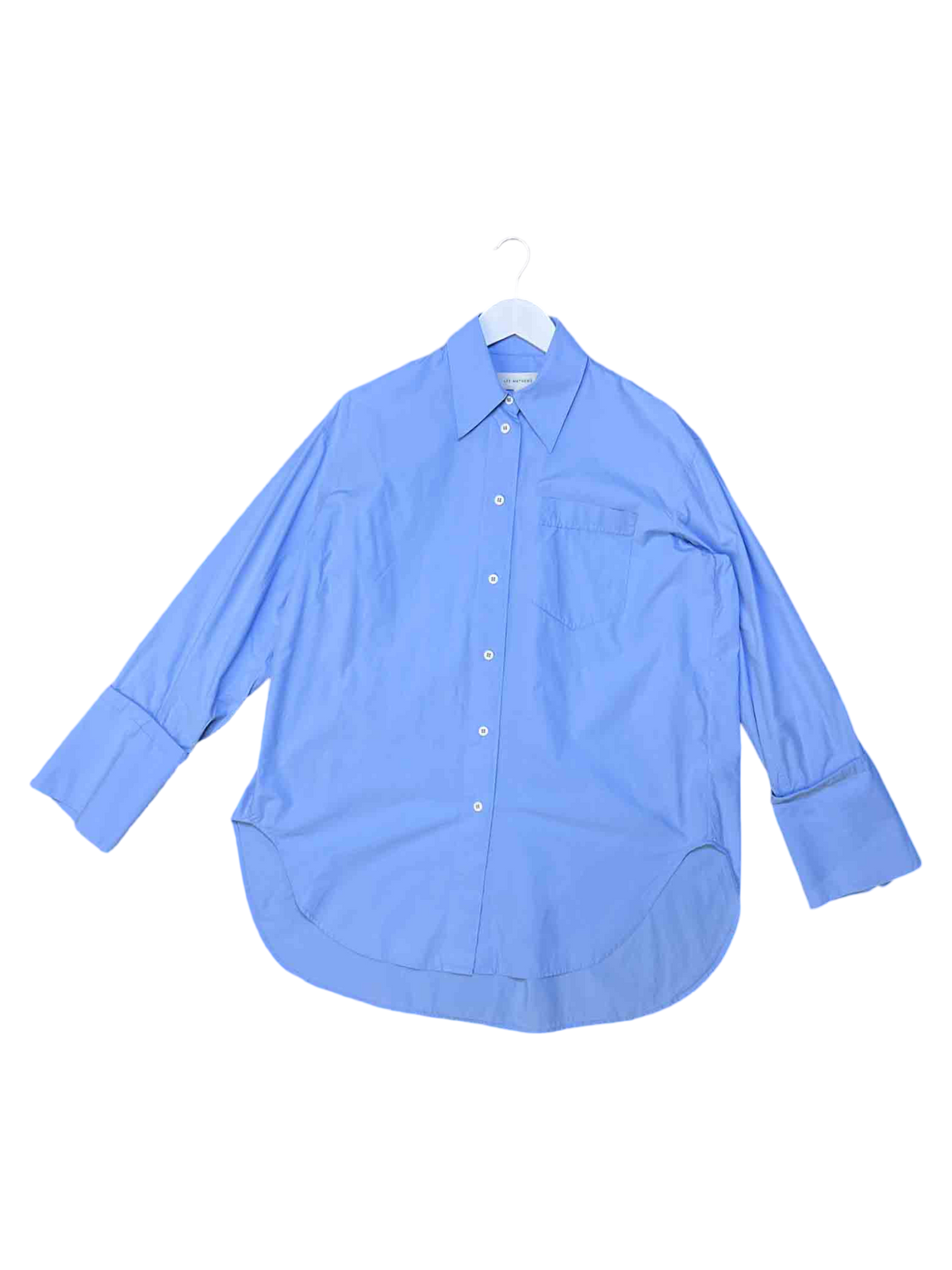 Size 1 (S) | Lee Mathews Blue Cotton Poplin Oversized Shirt