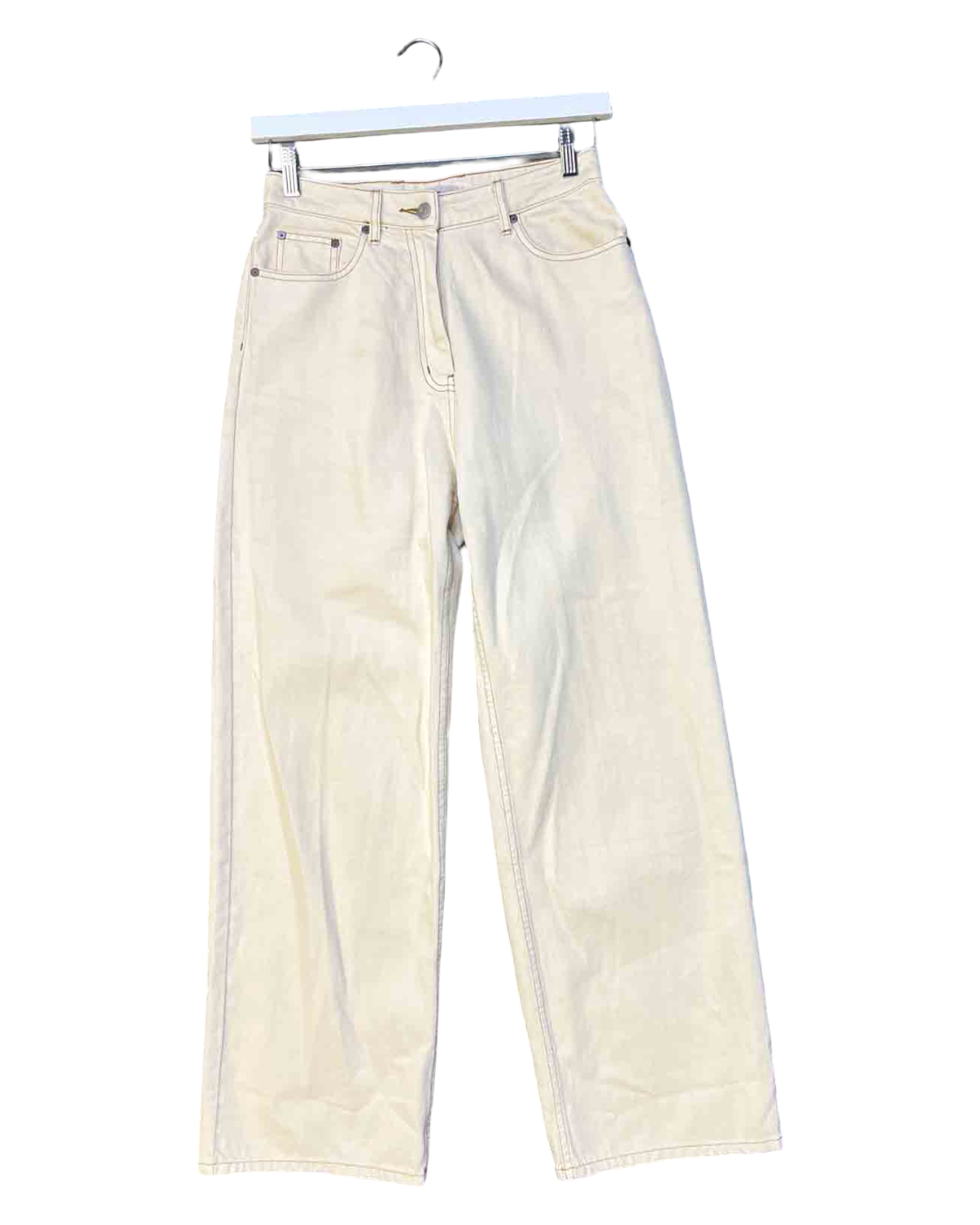 Size 28 |  Kloke Cream Straight Leg Jeans