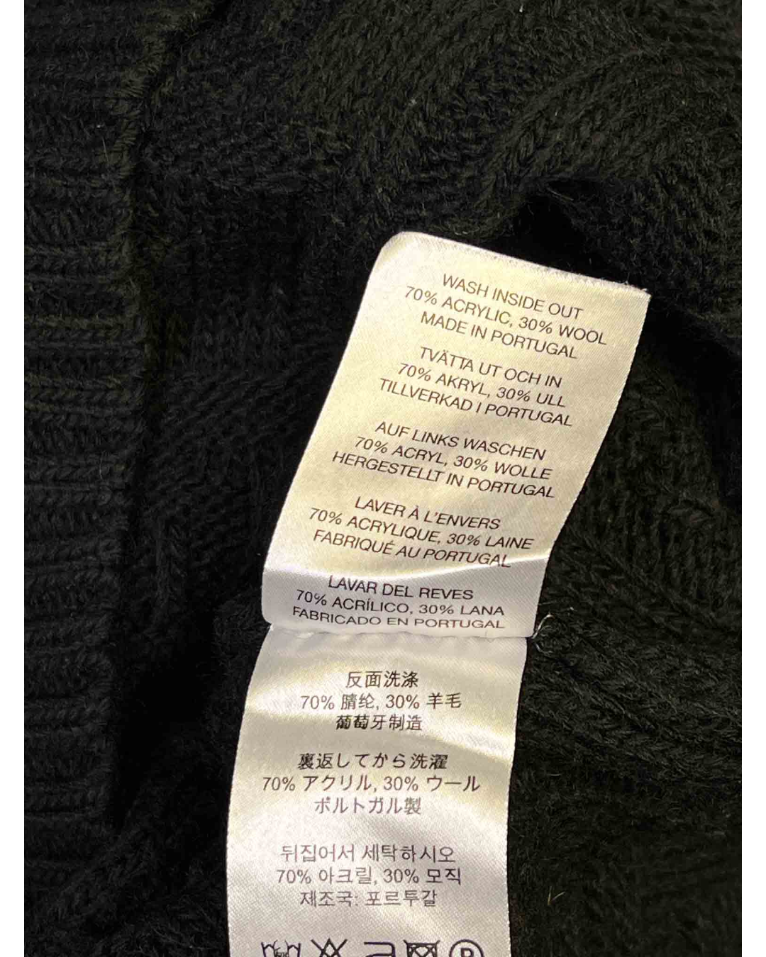 Size M | Polar Skate Co Black Knit Jumper