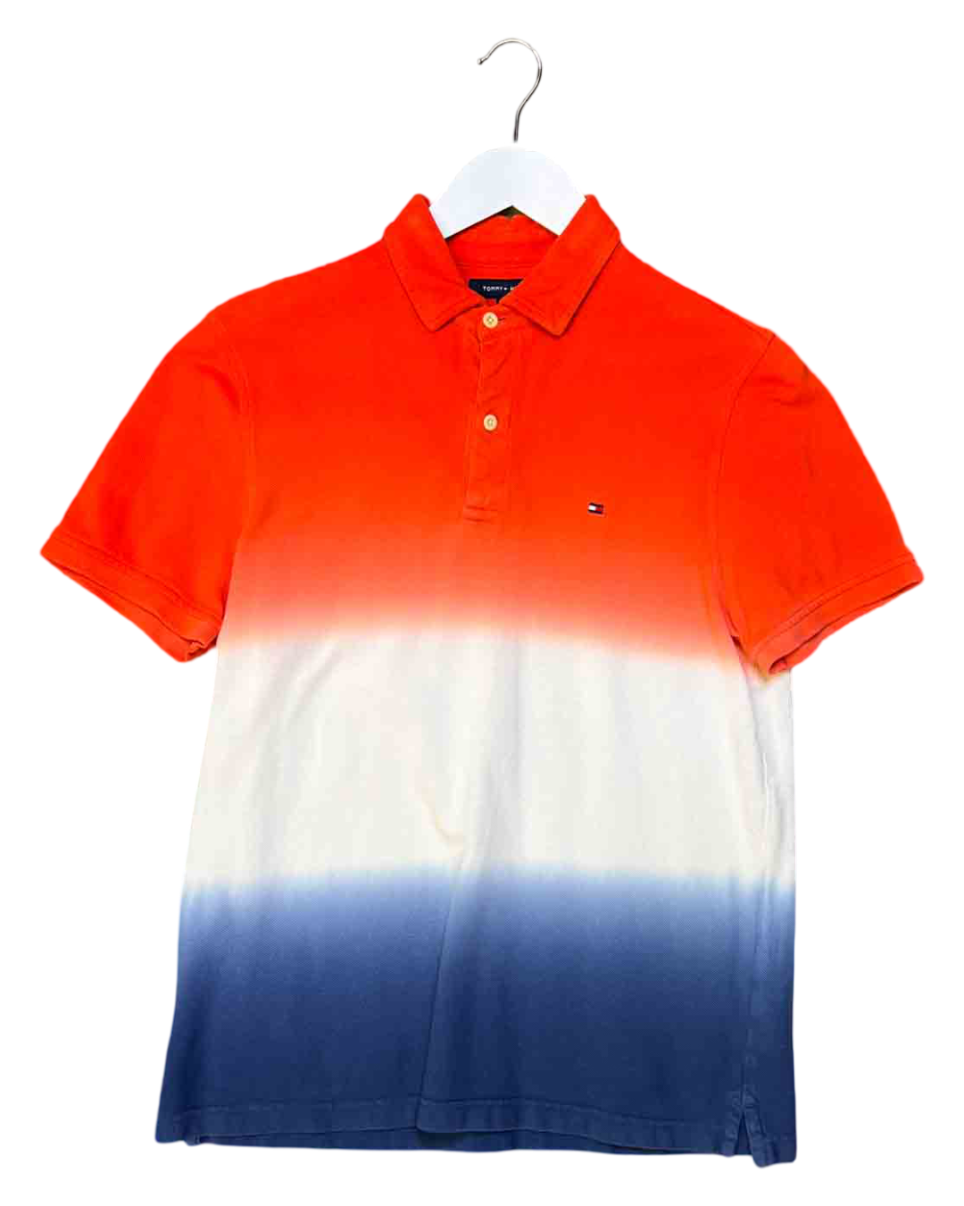 Size S | Tommy Hilfiger Cotton Gradient Polo Top