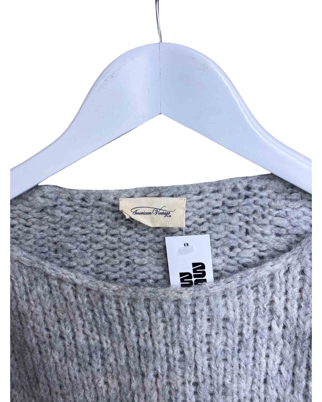 Size M/L Grey American Vintage Chunky Knit Jumper
