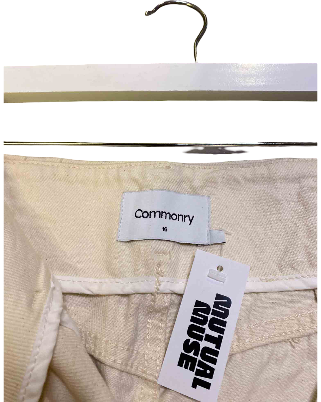 Size 16 |  Commonry Cream Barrel Jeans